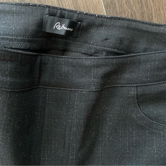 Reitmans Plaid Black Leggings size large - Picture 5 of 8